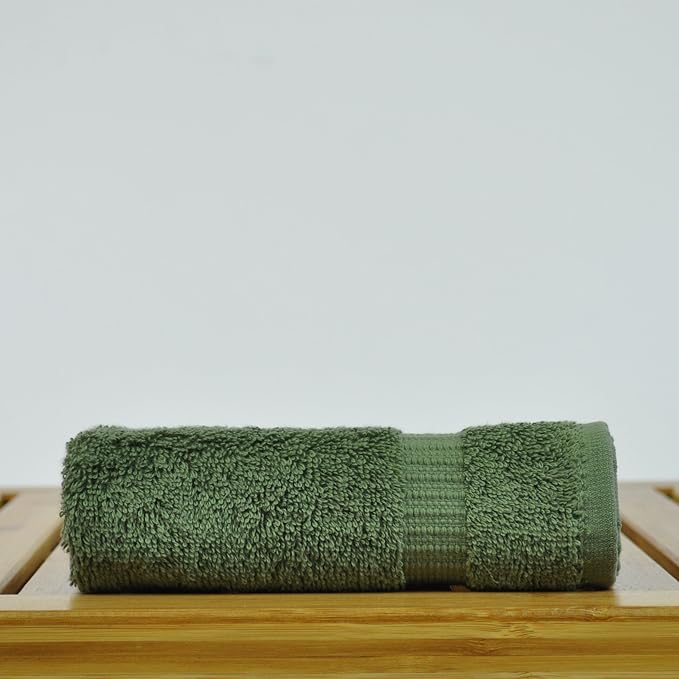 Luxury Hotel & Spa Quality, Quick Dry 100% Turkish Cotton 700 GSM, Eco Friendly Towel, for Bathroom, Gymand Kitchen Dobby Border Soft Hand Towel Set 16 X 30, Mix Color, Hand Towels - Set of 6