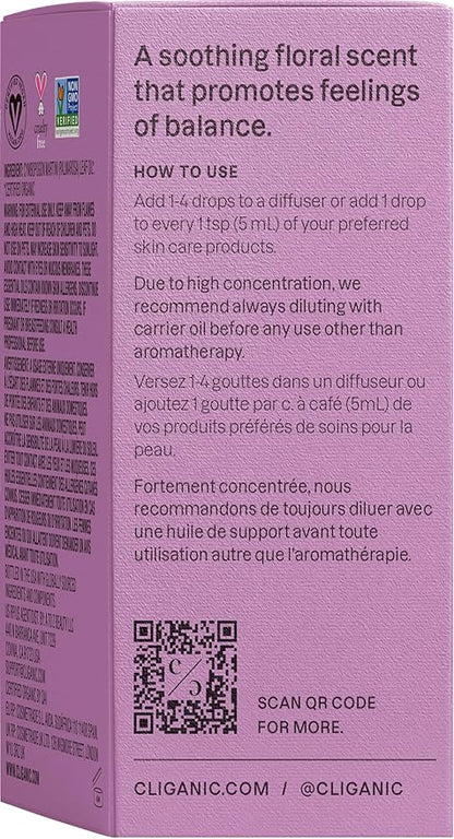 Cliganic USDA Organic Palmarosa Essential Oil, 1oz - 100% Pure Natural Undiluted for Aromatherapy | Non-GMO (Packaging May Vary)