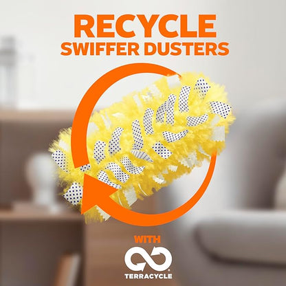 Swiffer Duster Kit with 6 ft Super Extendable Handle, Heavy Duty Starter Kit with 8 Refills