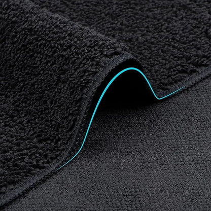 Orighty Microfiber Washcloths Bulk Towels Set 100 Pack, Highly Absorbent and Soft Feel Face Cloths, Multi-Purpose Wash Cloths & Hand Towels for Bathroom, Hotel, Spa, and Gym, 12x12 Inch, Black
