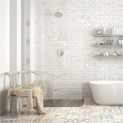 hansgrohe Croma Complete Shower System Shower Set Modern 1-Spray in Brushed Nickel, Rough and Shower Valve Included 2 GPM, 04909820