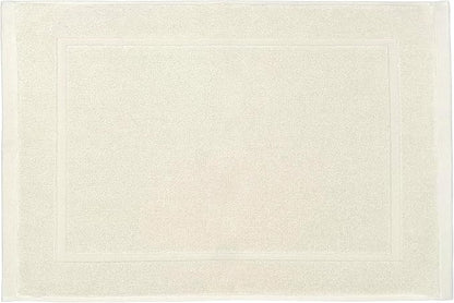 Lincoln & Palm 1-Piece Turkish Cotton Bath Mat - Soft, Plush, and Absorbent - 1000 GSM Thick Luxury Spa and Hotel Style - No Rubber Backing - Silver-Infused SILVERbac (1 Piece Bath Mat, Ivory)