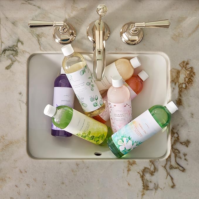 Thymes Hand Wash Refill - Lightly Scented Liquid Hand Soap for Bathroom and Kitchen Refill - Moisturizing Formula with Natural Ingredients (Magnolia Willow, 24.5 fl oz)