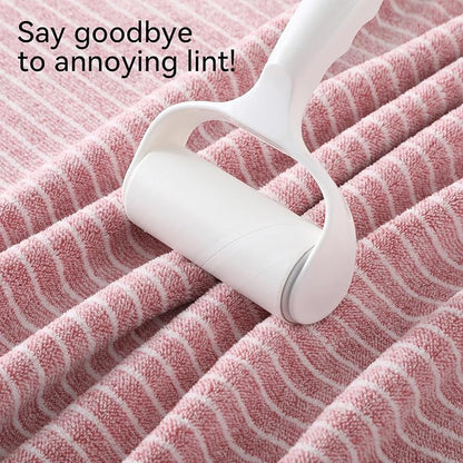 REDKISS Ultra Soft Bath Towels Set of 6 Large 35"x70" | 100% Microfiber, Highly Absorbent & Quick Dry | Pink Towels for Bathroom, Spa, Gym | 2 Bath, 2 Hand, 2 Washcloths