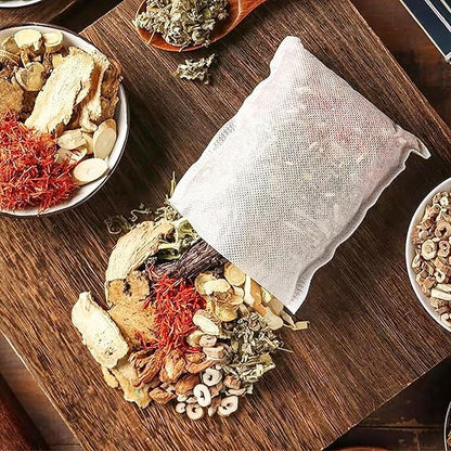 30 Bags Herbal Foot Soak,Foot Bath Herb,Foot Spa Bath Soak Foot Detox Soak to Remove Toxins,Relieve Fatigue & Dispel Cold and Remove Dampness 艾草排湿排寒泡脚包 900g(30 bags*30g) (Green A, 30.5x40.5CM)