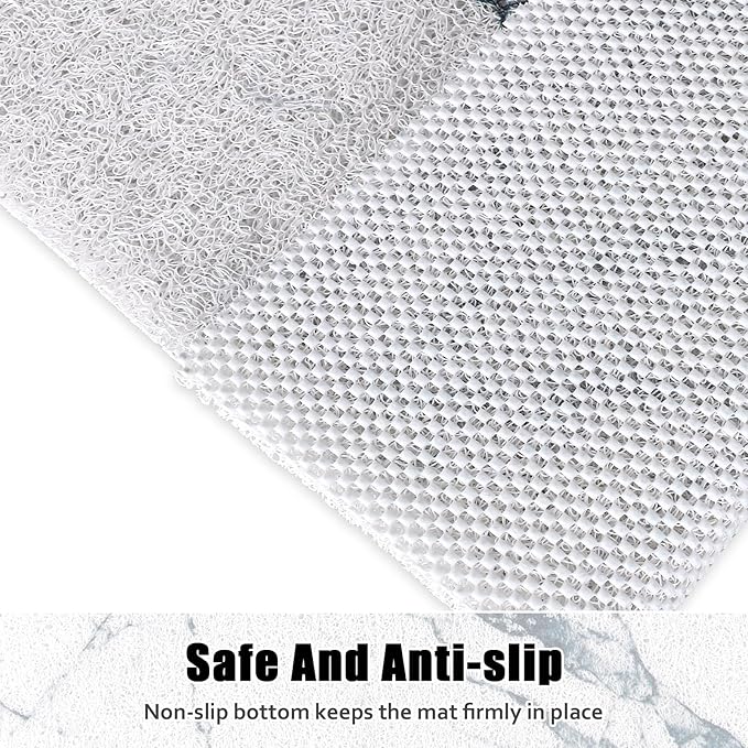 Square Shower Mat Non Slip: 24x24 Inch Shower Floor Mat with Drain Hole in Middle, Super Soft and Comfortable PVC Loofah Massage Bath Mat for Shower, Anti Slip Shower Stall Mat, Quick Drying