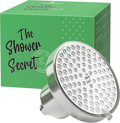 Lab Tested Chlorine Reducing Filtered Shower Head For Improved Hair & Skin. Great For Dry Itchy Skin, Dandruff, Eczema. Multi Stage Calcium Sulfite Filter. 7 Spray Spa Setting. Filter For Hard Water