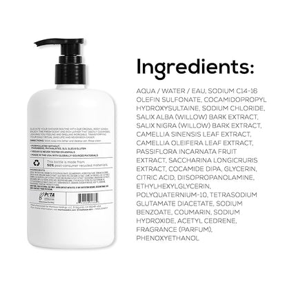 MARLOWE. No. 103 Body Wash 16 oz Pump, Original, Energizing & Refreshing Shower Gel with Willow Bark & Green Tea Extracts, Cleanses, Moisturizes, Smooths & Nourishes, Fresh Pine & Agarwood Scent