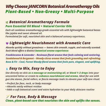 Sandalwood & Bergamot Aromatherapy Body & Massage Oil – Lightweight, Fast-Absorbing Hydration with a Woody-Citrus Essential Oil Aroma for a Refreshing Self-Care Experience, 1 fl oz / 30 ml