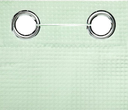 River Dream Hotel Grade No Hooks Needed Shower Curtain with Snap in Liner,Water Repellent, Machine Washable (Green Light, 71"x74"(W/Liner))