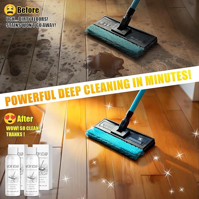 CandyTune Mop Soap for Floor Cleaning: 4PCS Fresh Scented Mop Soap, Floor Cleaner for Mopping - Multi-purpose Mop Soap Household Supplies Cleaner for Home, Bathroom 4oz
