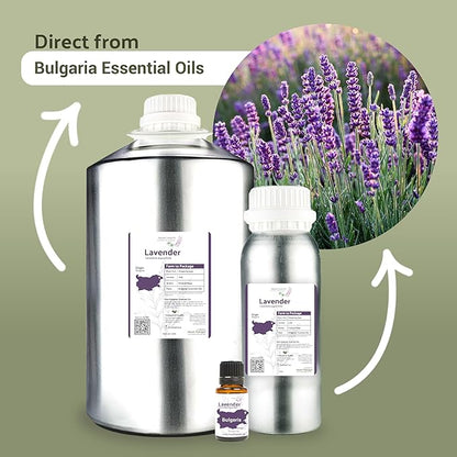 Lavender Oil - Bulgarian Essential Oils - Lavender Diffuser - Pure Therapeutic Grade (8oz)