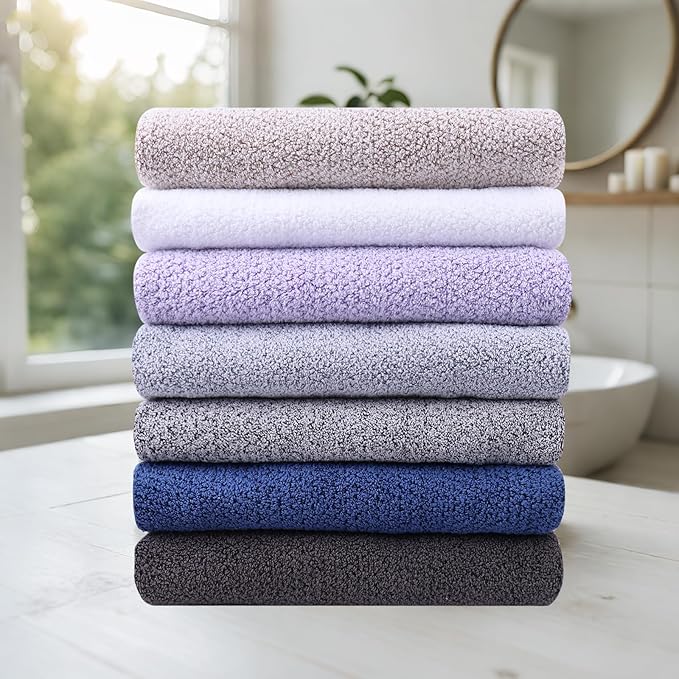 Everplush Oversized Bath Towels Sheet– 2 Pieces, Super Soft & Highly Absorbent, Quick-Drying, Generously Sized & Thick. Perfect for Bathroom, Pool, Swimming Use. (White, 35" x 66" 2PK)