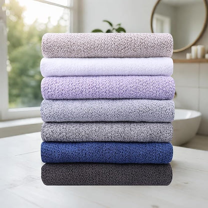 Everplush Oversized Bath Towel Sheet– 2Pieces, Super Soft & Highly Absorbent, Quick-Drying, Generously Sized & Thick. Perfect for Bathroom, Pool, Swimming Use. (Dusk, 35" x 66" 2PK)