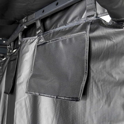 OPENROAD Car Side Shower Awning V2 - Portable Bathroom Shower Room for SUV Camping, Restroom, Changing, Privacy Shelter Shower Tent, Quick Setup, Aluminum Alloy Frame, LED Light, Storage Pockets