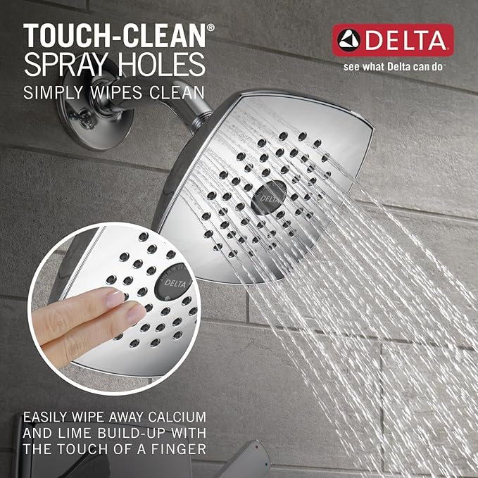 Delta Ashlyn 14 Series Shower Faucet Set, Chrome Shower Head and Handle Set, Valve Trim Kit, Chrome T14264 (Valve Not Included)