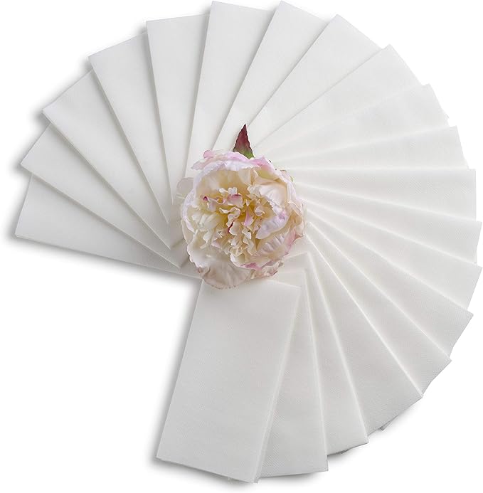 Disposable Linen-Feel Guest Towels [MEDIUM SIZE - Pack of 1500] - Disposable Cloth-Like Hand Towels - Soft And Absorbent Paper Napkin For Kitchen, Bathroom, Party, Wedding, Or Event
