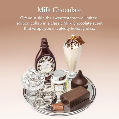 Beekman 1802 x HERSHEY'S Limited Edition KISSES Milk Chocolate Goat Milk Soap Bar - Featuring a Flat Back for Ergonomic Grip (3.5oz)