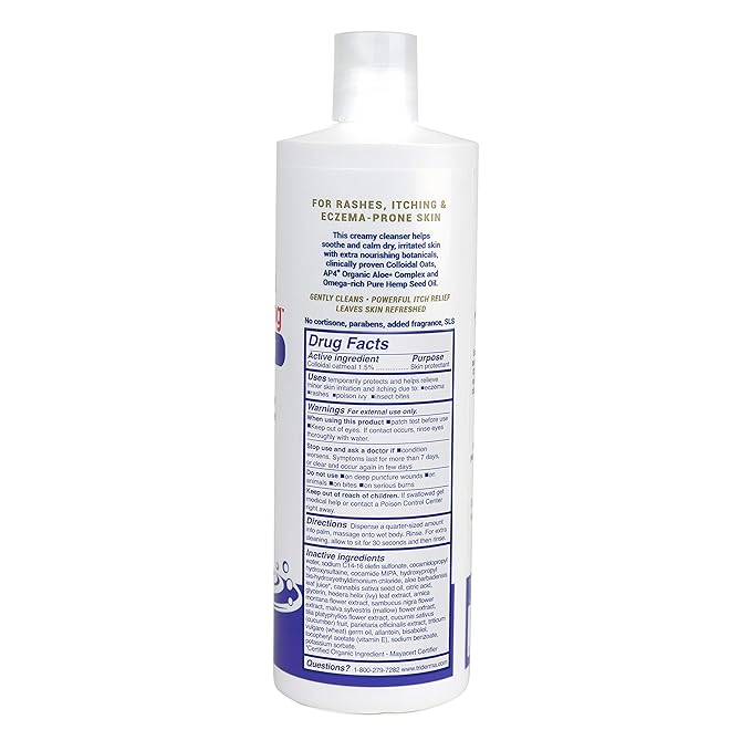 TriDerma Eczema Fast Healing Body Wash for Sensitive Skin 16 Ounces