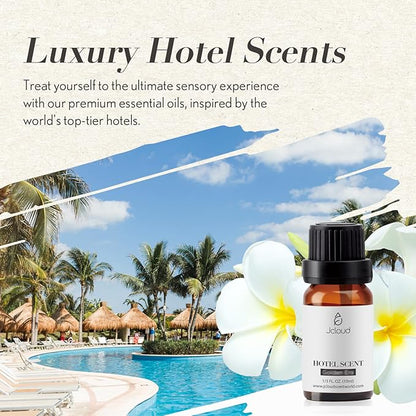 JCLOUD Sophisticated Allure Essential Oil - Inspired by Hilton Hotel Scent | Pure Aromatherapy Diffuser Oil with Jasmine and Cinnamon, Home Luxury Scents - 10mL