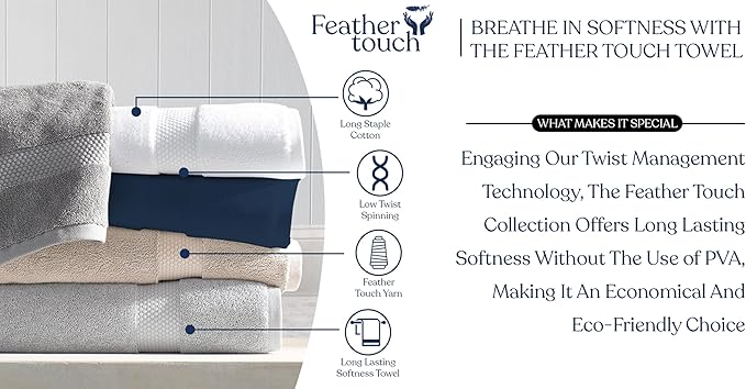 Delara Organic Cotton Luxuriously Plush Bath Towel 20 Piece Set|GOTS & Oeko-TEX Certified|Premium Hotel Quality Towels|Feather Touch Technology|650 GSM Long Staple|Soft, Quick Dry & Ultra-Absorbent