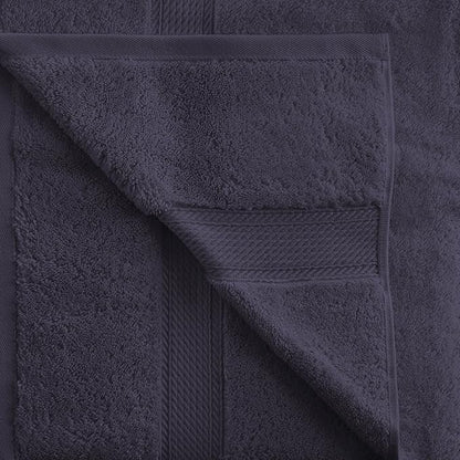 Superior Egyptian Cotton Pile Hand Towel Set of 4, Ultra Soft Luxury Towels, Thick Plush Essentials, Absorbent Heavyweight, Guest Bath, Hotel, Spa, Home Bathroom, Shower Basics, Navy Blue