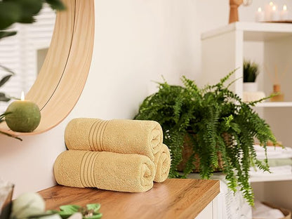 Utopia Towels 6 Piece Premium Hand Towels Set, 16 by 28 inches, 100% Ring Spun Cotton, Lightweight and Highly Absorbent Towels for Bathroom, Travel, Camp, Hotel, and Spa, Beige