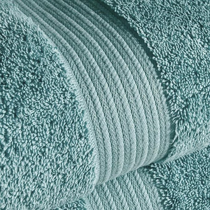 Christy Supreme Hygro 6 Piece Towel Set | Mineral Blue | 100% Luxury Supima Cotton | Ultra Soft | Super Absorbent | 650GSM | 2 Bath Towels 2 Hand Towels 2 Face Cloths