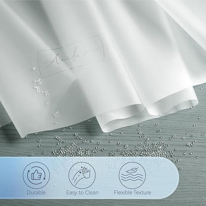 AIRLAKE Premium Frosted EVA Shower Curtain Liner, 72” x 72” (6ft x 6ft), Extra Heavy-Duty 12 Gauge, Rustproof Grommets (12 + 2 Corner), Stain & Odor-Resistant, Multi-Use for Bathroom, Garden & Outdoor