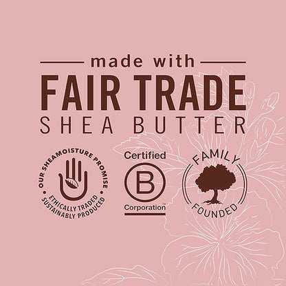 Shea Moisture Coconut & Hibiscus Massage Oil and Body Oil for Dry Skin, Bath Oil with Coconut Oil and Vitamin E Oil for Skin, 8 oz