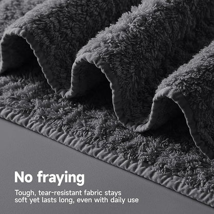 REDKISS Ultra-Plush Bath Towel Set - 900GSM Premium Thick Cotton for Bathroom & Spa, Super Absorbent Bath with No Shedding (2-Piece Bath Twoel Set for Adults, Luxury Hotel & Home Use)-Smoky Grey