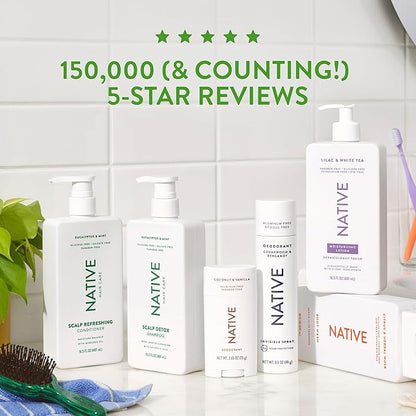Native Body Lotion Contains Naturally Derived Plant-Based Moisturizers for Women and Men | Restores Dry Skin, Cucumber & Mint, 16.5 fl oz