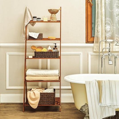 GRANNY SAYS Wicker Baskets for Shelves, Wicker Baskets for Storage, Waterproof Toilet Basket Tank Topper, Basket Organizer with Handle, Toilet Paper Basket for Back of Toilet, 14¼" x 6½" x 4¼", Brown