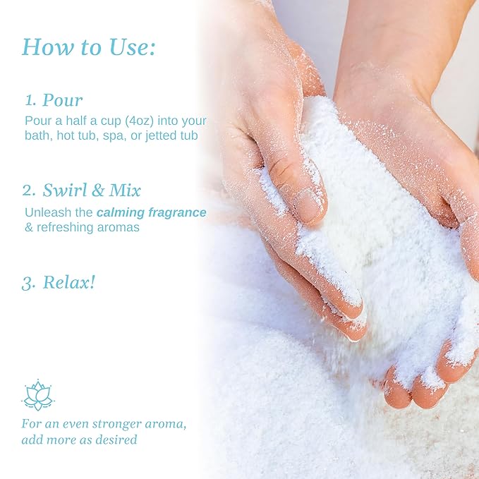 Relax Spa & Bath, Epsom & Dead Sea Salts, Aromatherapy Bath Salts for Hot Tub, Bath, or Spa, Infused with Magnesium, Muscle Therapy