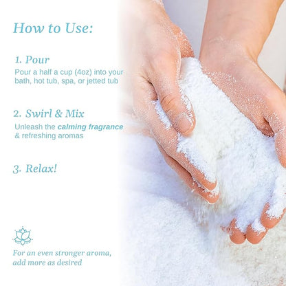 Relax Spa & Bath, Epsom & Dead Sea Salts, Aromatherapy Bath Salts for Hot Tub, Bath, or Spa, Infused with Magnesium, Muscle Therapy