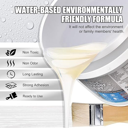 Waterproof Sealant - 35oz Water-Based Transparent Waterproof Coating, Invisible Water Proof Agent Indoor & Outdoor, Anti-Leakage Water Sealant for Roofs, Walls, Bathroom, Kitchen, Terraces, Garden