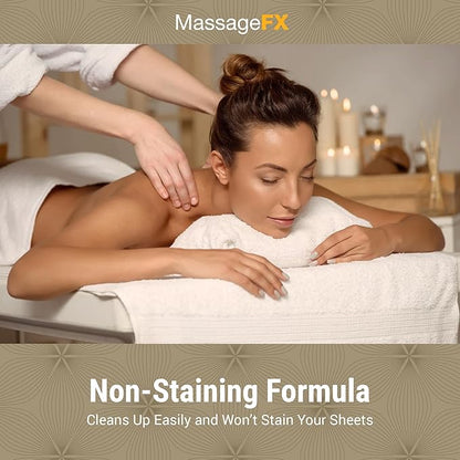 Massage FX Unscented Massage Lotion, 8 oz Pump Bottle - Soothing Formula Provides Smooth Extended Glide - Non Sticky Formula Easy Glide Smooth Touch with Natural Botanicals for Ultra Spa Experience