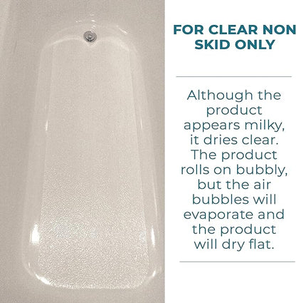 Tub Guard Anti Slip - Clear Bathtub & Shower Grip Textured Non Slip Coating for Slippery Tubs or Shower Floors - 4 oz.