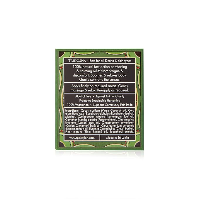 SPA CEYLON Comfort Relieving Balm | 100% Natural Herbal Balm for Rapid Relief & Everyday Comfort | Fast-Acting Formula for All Skin Types
