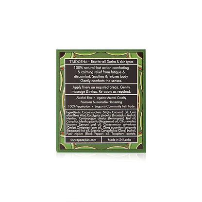 SPA CEYLON Comfort Relieving Balm | 100% Natural Herbal Balm for Rapid Relief & Everyday Comfort | Fast-Acting Formula for All Skin Types