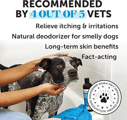 Pet Honesty Restore + Soothe Shampoo for Sensitive Skin for Dogs & Cats - Dog Skin and Coat Supplement - Soothes Itching, Irritation and Hot Spots (Lavender) - 12oz
