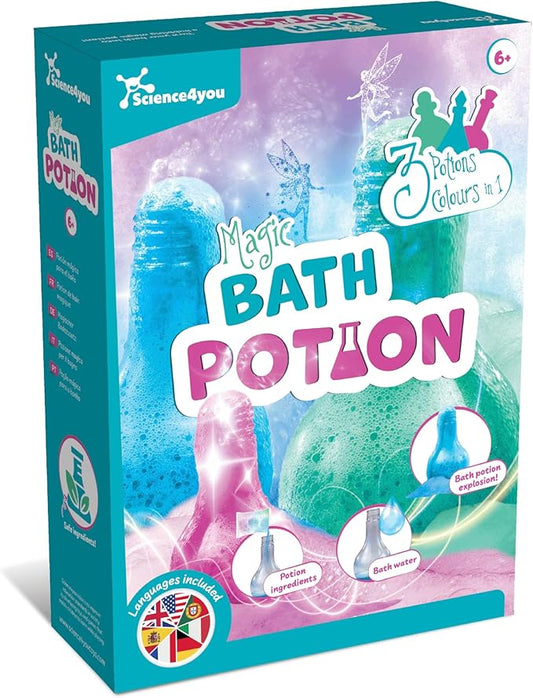 Science4you Bath Potions for Kids +6 – Potions Making Kit, Bath Bombs, Educational Science Kits: 3 Bath Experiments, Stem Toys, Cosmetic Gift Ideal to Birthday, Easter, Christmas for Girls Age 6 7 8+