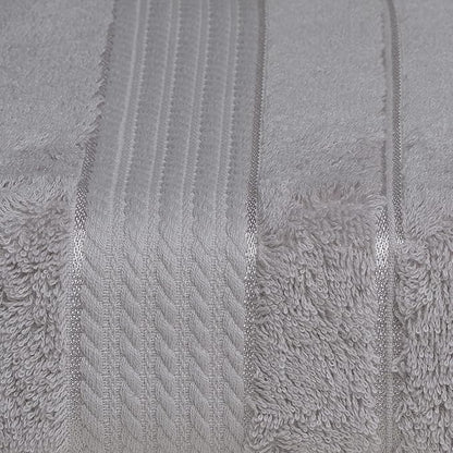 Melissa Linen, 4 Piece Washcloth Set, 100% Turkish Cotton Towels for Body and Face, 12 in x 12 in, Absorbent, Quick Dry, Durable and Soft, Baby Washcloths, Wash Rags for Kitchen, Steel Grey