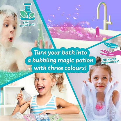 Science4you Bath Potions for Kids +6 – Potions Making Kit, Bath Bombs, Educational Science Kits: 3 Bath Experiments, Stem Toys, Cosmetic Gift Ideal to Birthday, Easter, Christmas for Girls Age 6 7 8+