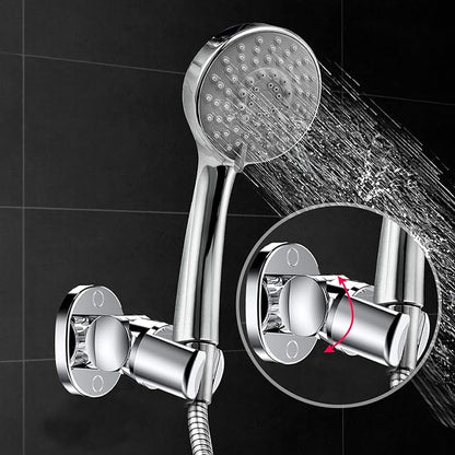 Shower Head Holder Wall Mounted, Screw Mounted Shower Spray Holder, Adjustable Handheld Shower Head Bracket, Shower Holder for Universal Wall Bathroom with Wall Anchors and Screws (Chrome Polished)
