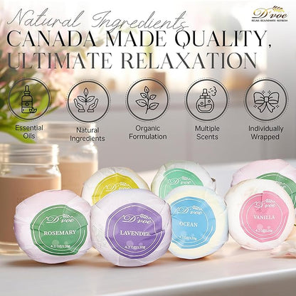 Bath Bombs Gift Set, XXL 4.2oz 12Pcs. All Natural Handmade Bathbombs With Organic Essential oils, Moisturizing Shea Butter/ Bath Salts for Relaxation/ Stress Relief .Great for any Occasions