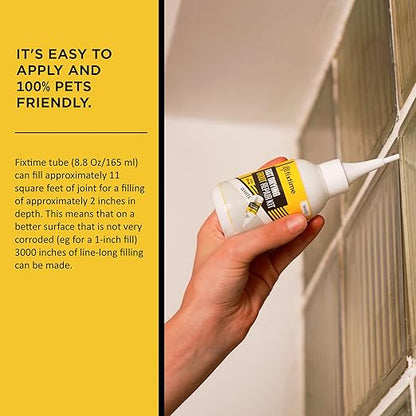 Tile Grout Repair Kit, White Grout Filler Tube 8 oz, Grout Repair Renews, Fast Drying Repait Kit, Grout Sealer for Floor Tile - Spatula Included (2xWhite)