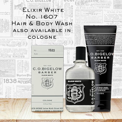 C.O. Bigelow Elixir White Hair & Body Wash for Men, Spice & Citrus Scented Men's 2 in 1 Shampoo & Body Wash, 8 Fl Oz