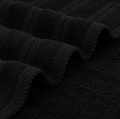 Utopia Towels 4 Pack Premium Extra Large Bath Towels Set, (30 x 60 Inches) 100% Ring Spun Cotton 500GSM, Lightweight and Highly Absorbent Quick Drying Towels, Perfect for Daily Use (Black)