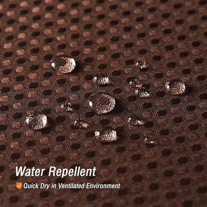 Gibelle Long Shower Curtain 72 x 78, Tall Waffle Weave Textured Fabric Shower Curtain for Bathroom, Water Repellent, Machine Washable, Brown